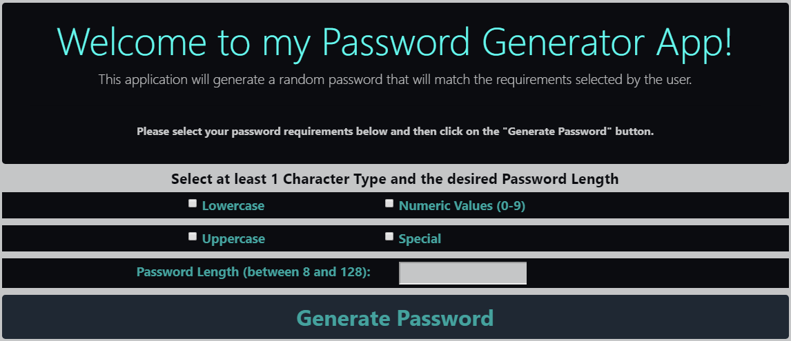 password generator